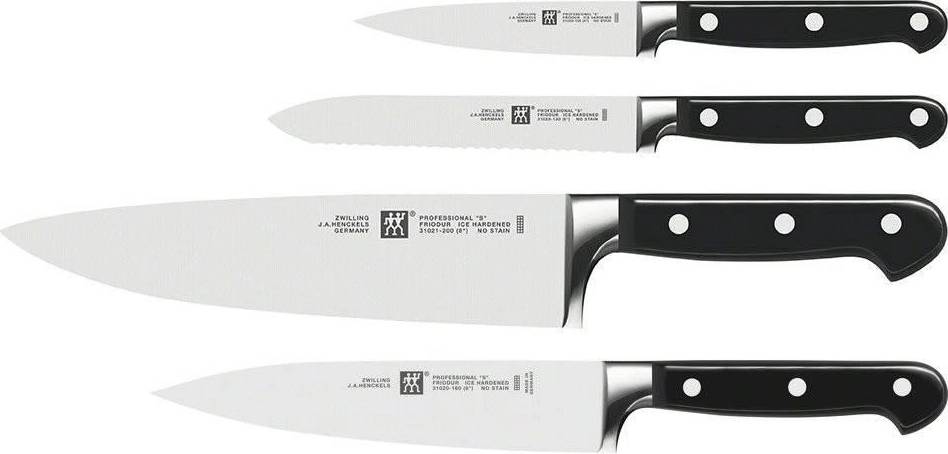 Zwilling Professional“S“ set nožů - 4 ks (kuchařský, plátkovací, univerzální, špikovací)