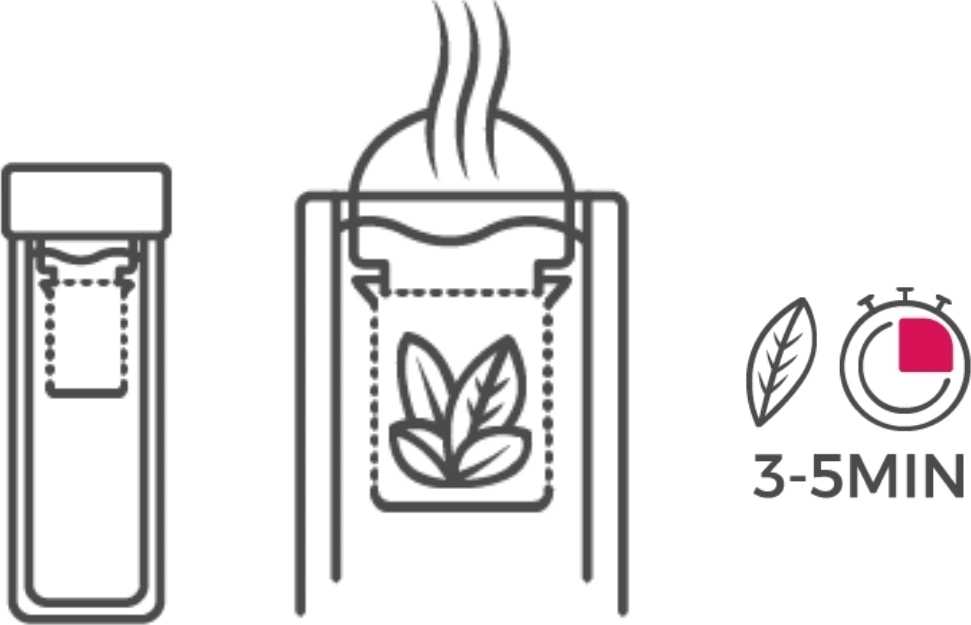 Véritable Skleněná lahev se sítkem na čaj , 0,45 l