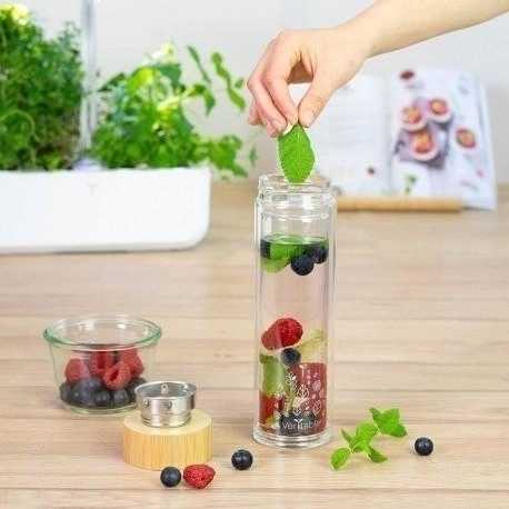 Véritable Skleněná lahev se sítkem na čaj , 0,45 l