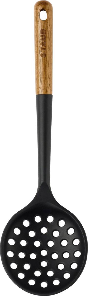 Staub Naběračka děrovaná silikonová, s dřevěnou rukojetí, 31 cm