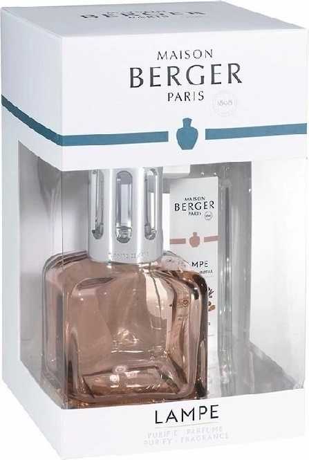 Maison Berger Paris Dárková sada: katalytická lampa Glacon béžová + Ambrový prach, 250 ml