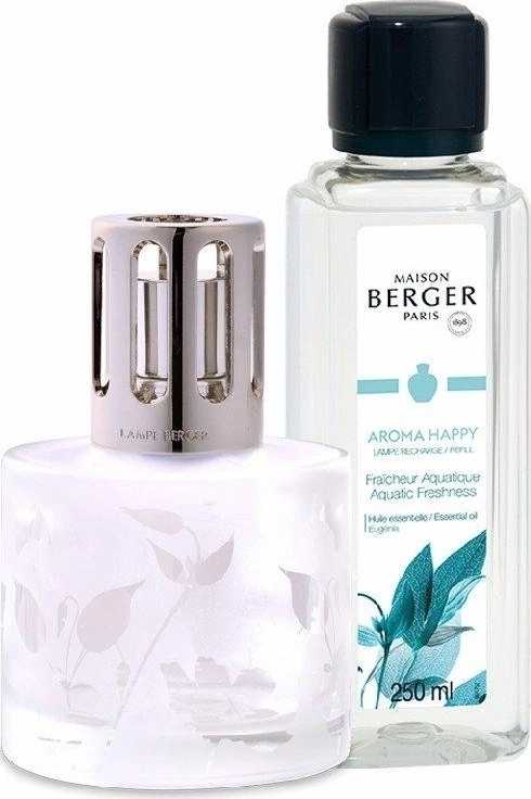 Maison Berger Paris Dárková sada: katalytická lampa Aroma + Happy – Svěžest vody, 250 ml
