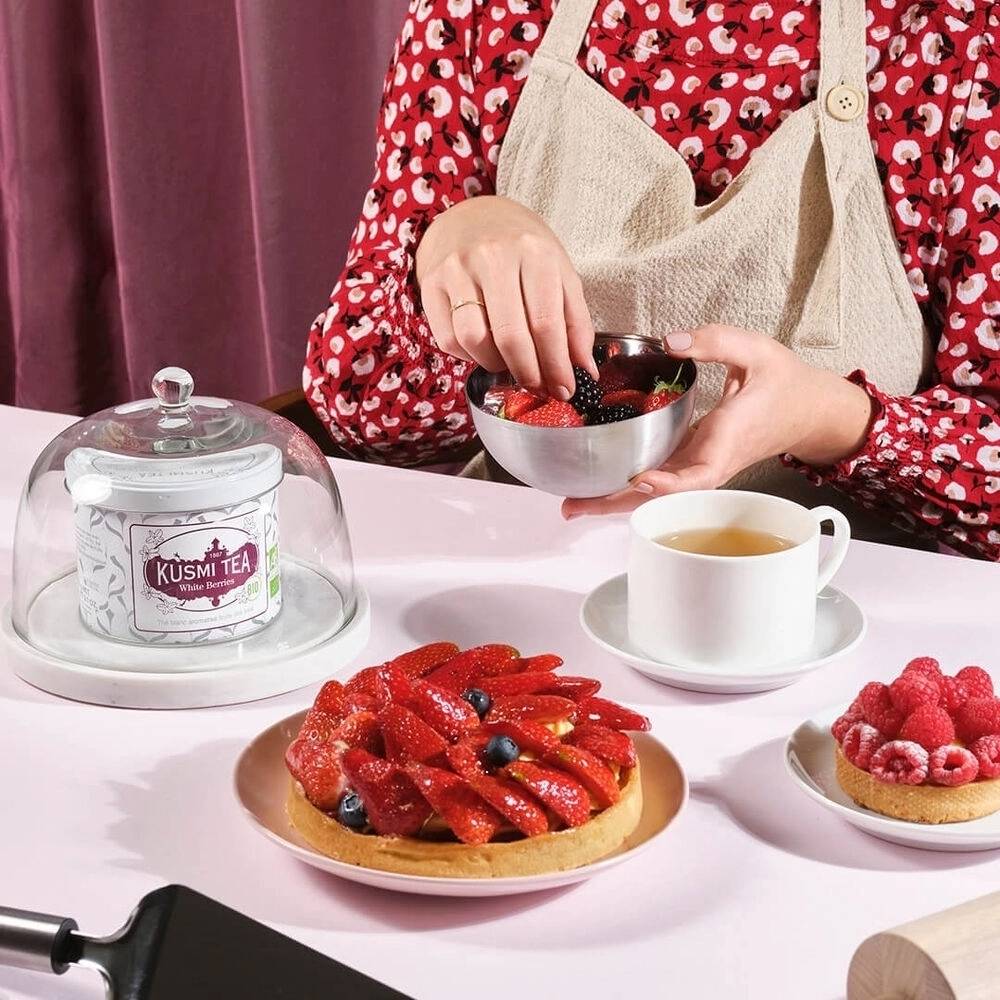 Kusmi Tea Sypaný bílý čaj White Berries Bio, sáček 100 g