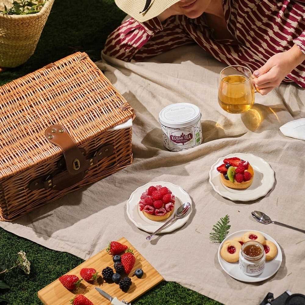 Kusmi Tea Sypaný bílý čaj White Berries Bio, sáček 100 g