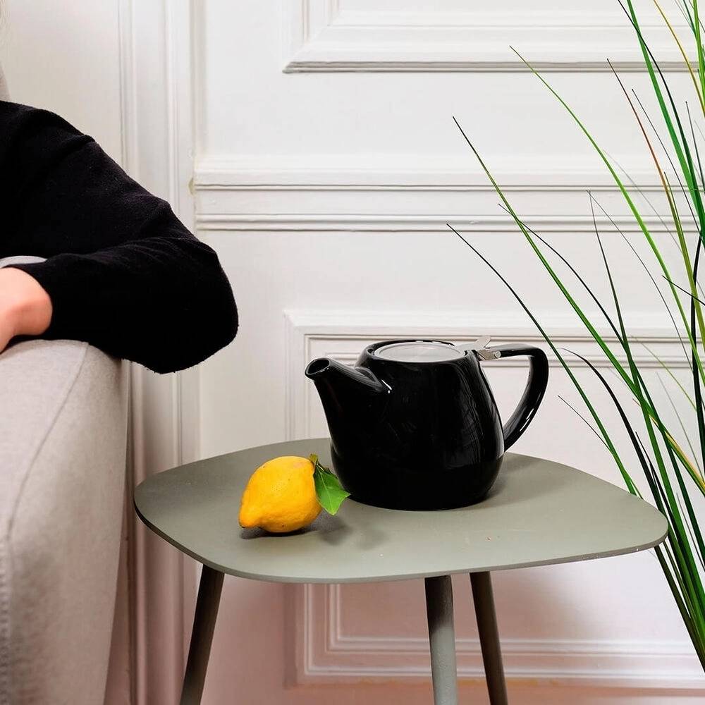 Kusmi Tea Keramická čajová konvice T.Totem s filtrem, 1,1 l, šedá