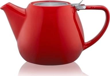Kusmi Tea Keramická čajová konvice T.Totem s filtrem, 1,1 l, červená