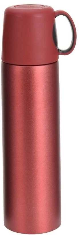 Excellent Termoska dvoustěnná s hrnkem 500 ml červená KO-YN4000030cerv