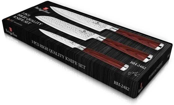 Berlingerhaus Sada nožů nerez 3 ks Ebony Line Rosewood BH-2482