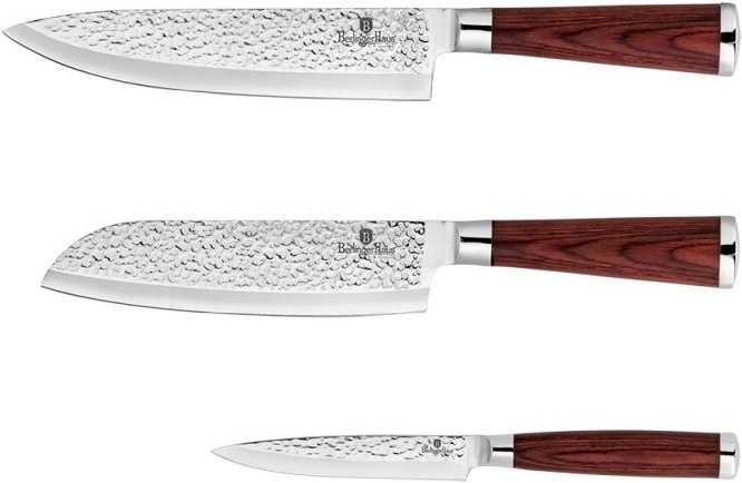 Berlingerhaus Sada nožů nerez 3 ks Ebony Line Rosewood BH-2482