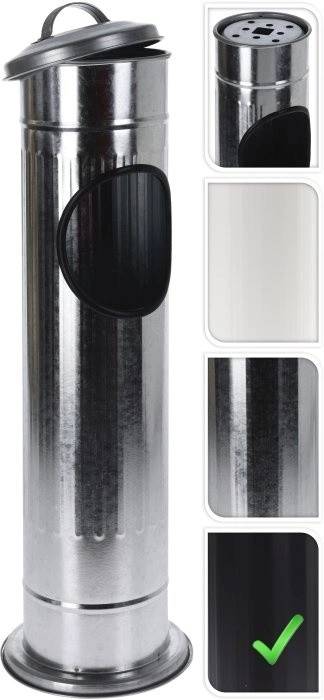 Progarden Venkovní popelník a koš 2v1 černá KO-C80820500cern