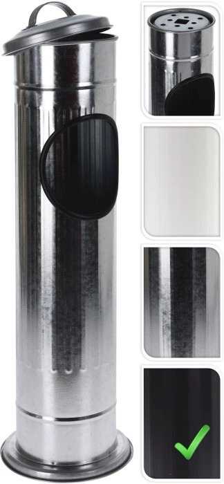 Progarden Venkovní popelník a koš 2v1 černá KO-C80820500cern