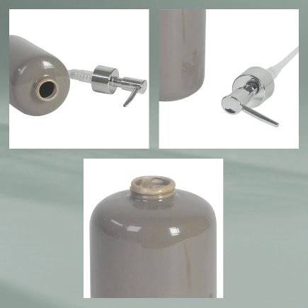 Kela Dávkovač mýdla Isabella keramický list zelený 18,0cm 7,5cm 400,0ml KL-22007