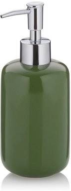 Kela Dávkovač mýdla Isabella keramický list zelený 18,0cm 7,5cm 400,0ml KL-22007