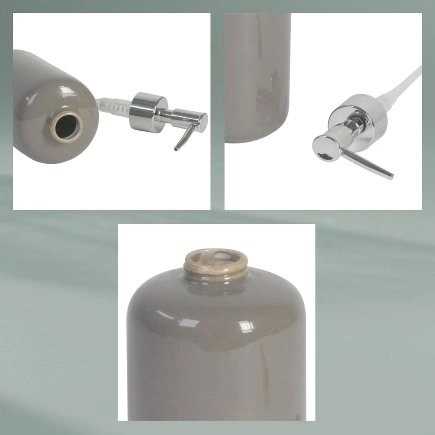 Kela Dávkovač mýdla Isabella keramický list zelený 18,0cm 7,5cm 400,0ml KL-22007