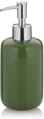 Kela Dávkovač mýdla Isabella keramický list zelený 18,0cm 7,5cm 400,0ml KL-22007