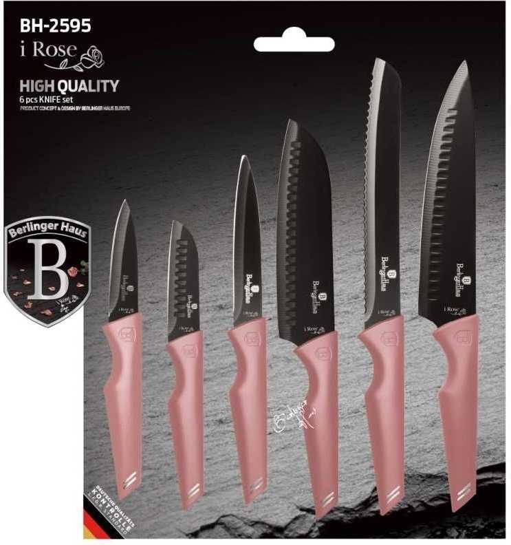 Berlingerhaus Sada nožů s nepřilnavým povrchem 6 ks I-Rose Edition BH-2595