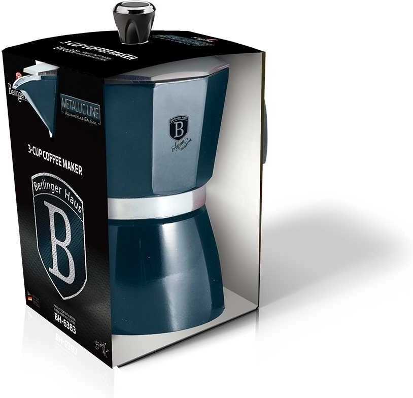 Berlingerhaus Konvice na espresso 3 šálky Aquamarine Metallic Line BH-6383