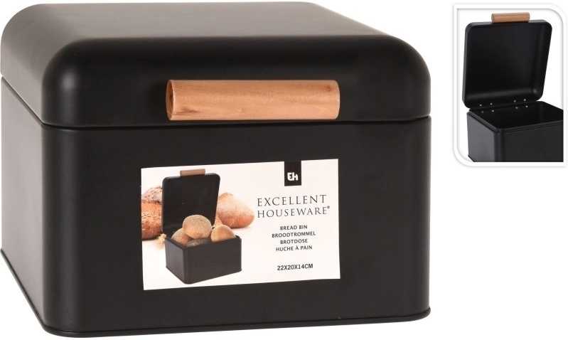 Excellent Chlebovka kovová černá 22 x 20 cm KO-C80652980