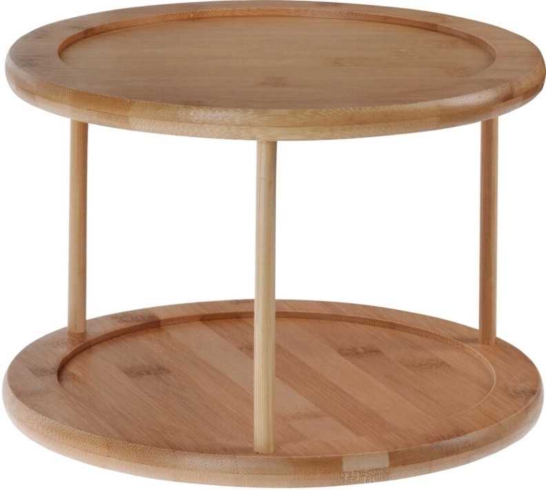 Excellent Etažér dřevěný otočný 2 patra KO-784230680