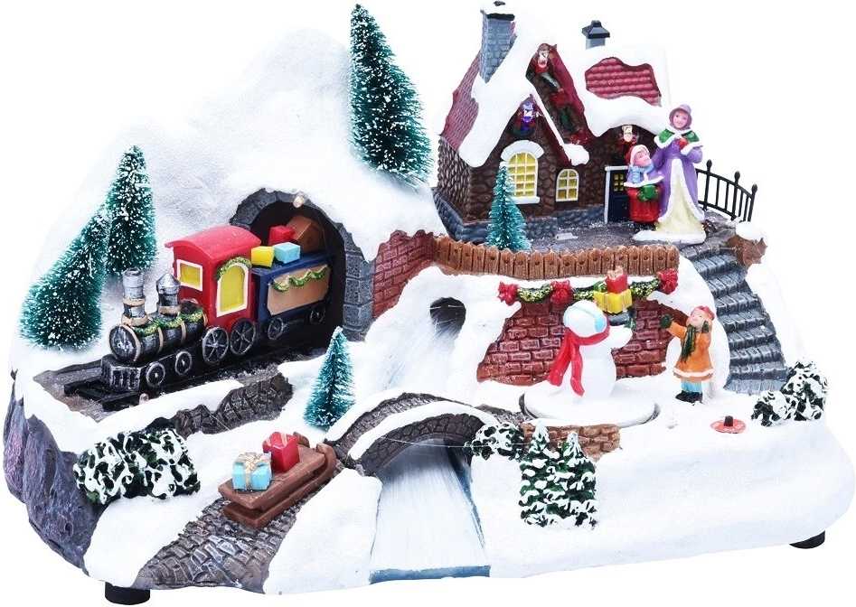 Homestyling Vánoční ozdoby scéna LED osvětlení KO-ACJ000180