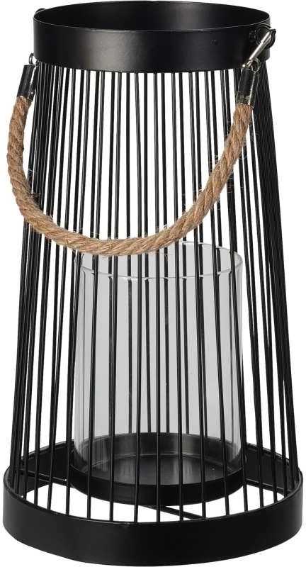 Progarden Lucerna kovová černá 27 cm KO-QD1000170