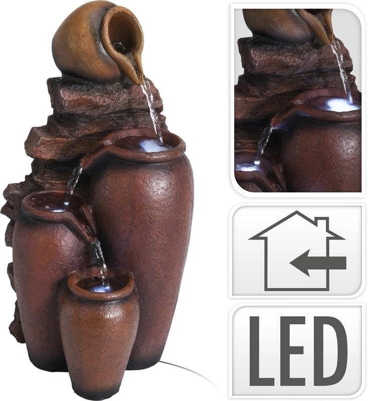 Progarden Fontána pokojová s LED osvětlením Amfory KO-795202280