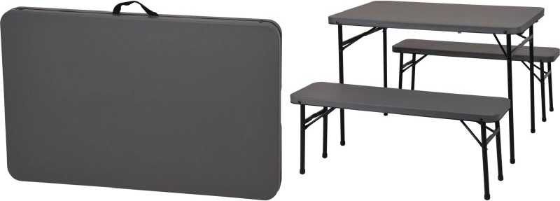 Progarden Campingový set stůl + lavice PROGARDEN skládací KO-CM1000020