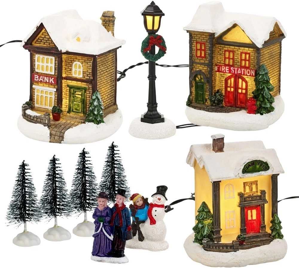 Homestyling Vánoční dekorace figurky LED osvětlení KO-ABG100030