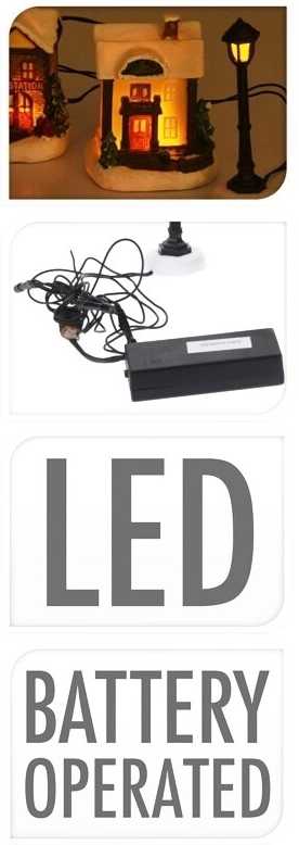 Homestyling Vánoční dekorace figurky LED osvětlení KO-ABG100030