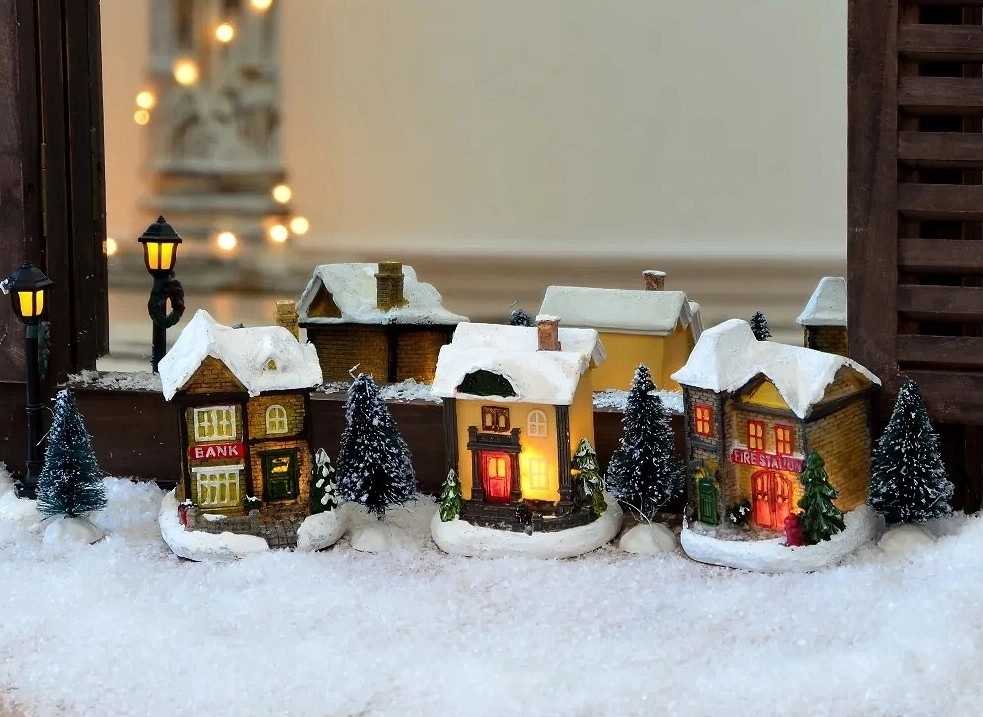 Homestyling Vánoční dekorace figurky LED osvětlení KO-ABG100030