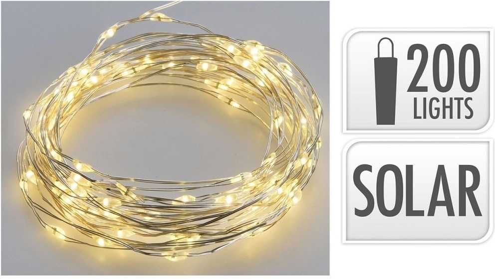 Homestyling Světelný řetěz venkovní 200 LED žárovek KO-CZ6500720