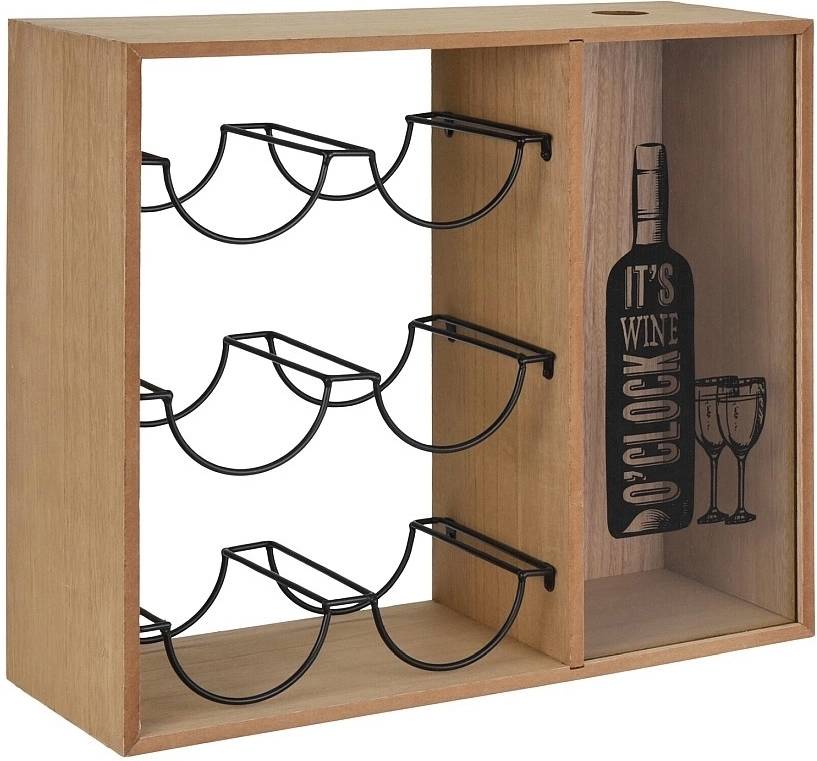 Homestyling Stojan na víno HOMESTYLING se zásobníkem na korky KO-HZ1991390