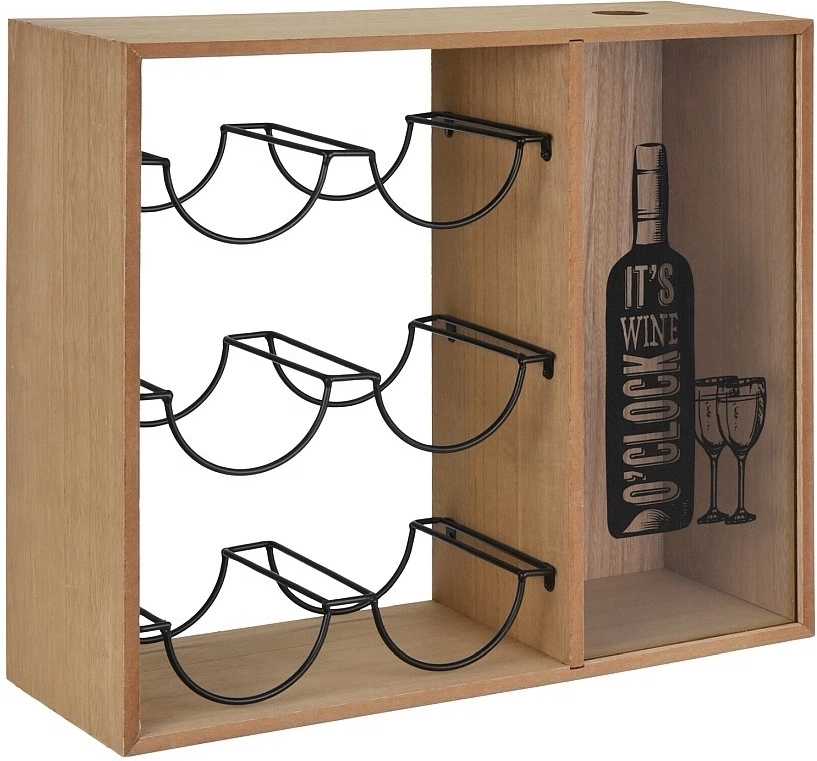 Homestyling Stojan na víno HOMESTYLING se zásobníkem na korky KO-HZ1991390