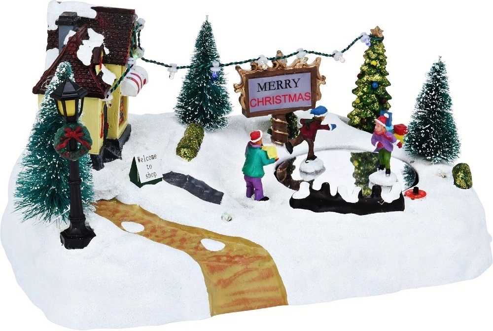 Homestyling Vánoční ozdoby scéna LED osvětlení KO-ACJ000170