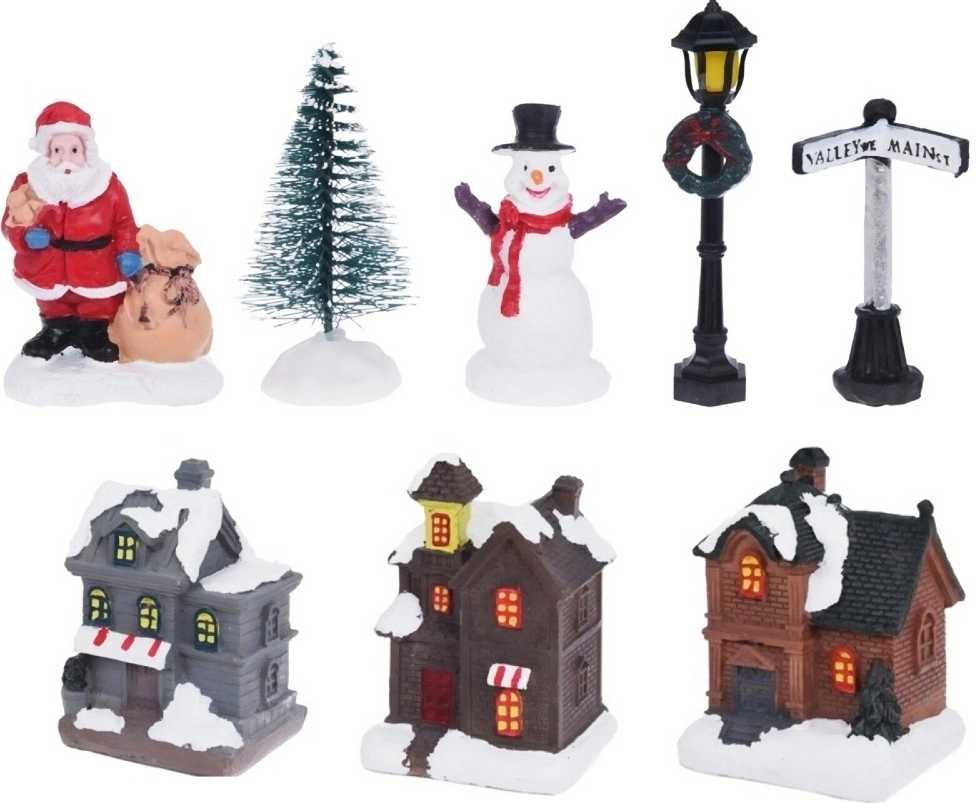 Homestyling Vánoční dekorace figurky LED osvětlení KO-ABG100800