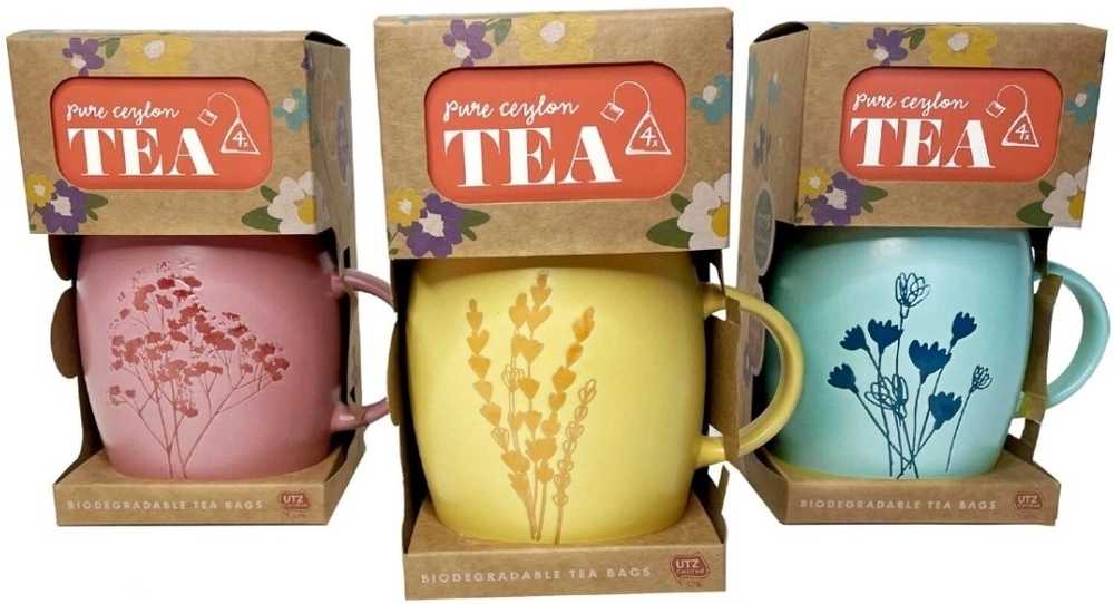 Excellent Hrnek s čajem v dárkovém balení tyrkysový KO-ABM961690tyrk