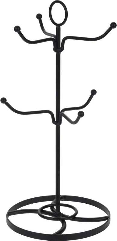 Excellent Stojan na hrnky kovový věšák černá KO-C80651560