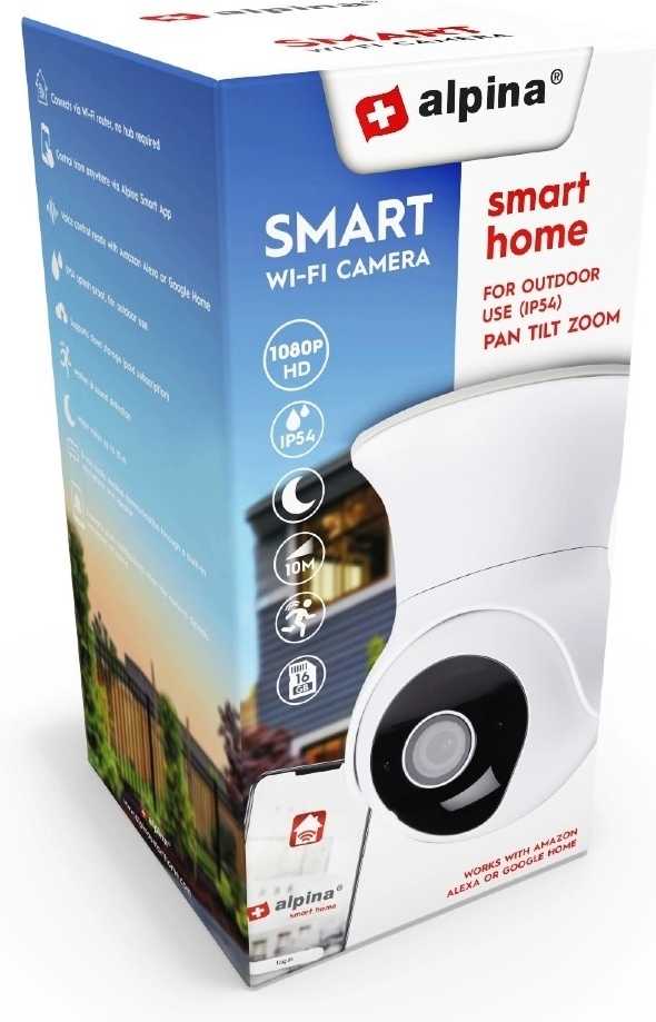 Alpina Chytrá IP kamera WiFi venkovní HD 1080pED-226465