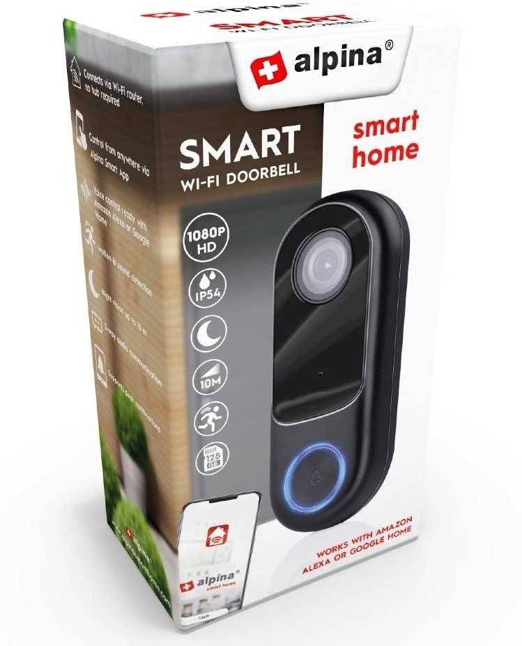 Alpina Chytrý videozvonek FHD 1080pED-226468