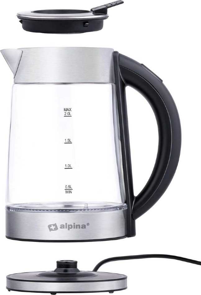 Alpina Rychlovarná konvice skleněná 2200WED-247334