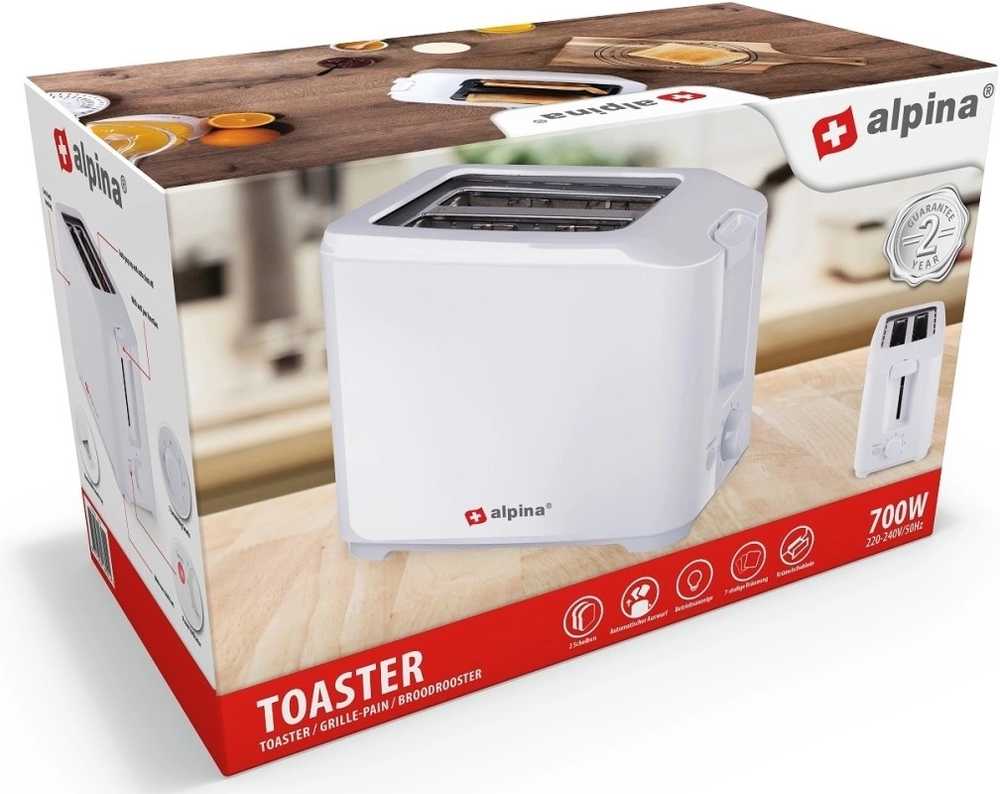 Alpina Topinkovač 700W bíláED-218551