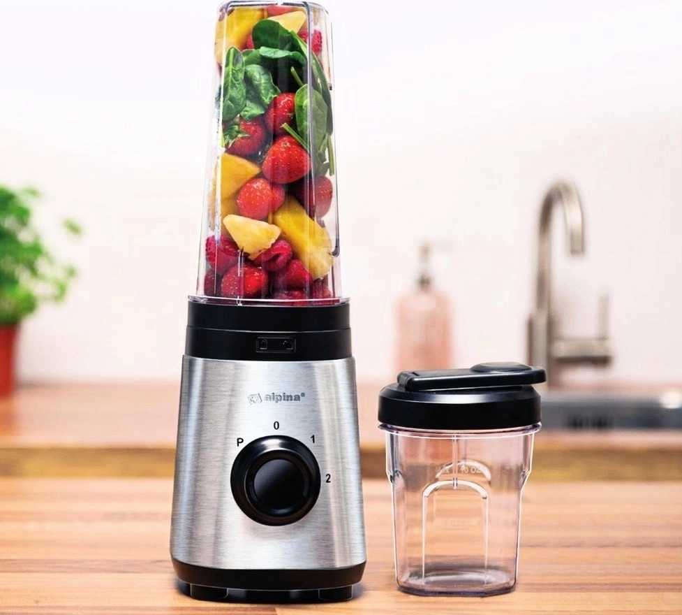 Alpina Smoothie mixér nerez ocel + dvě lahve 320WED-247354