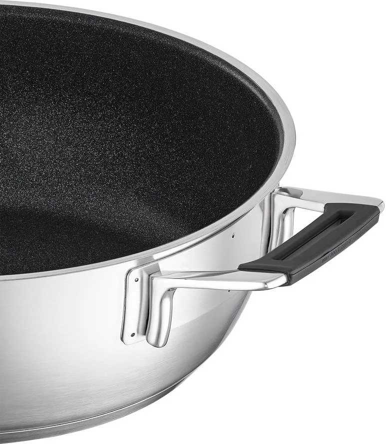 Rösle Nerezová servírovací pánev s nepřilnavým povrchem, Silence Pro, 28 cm