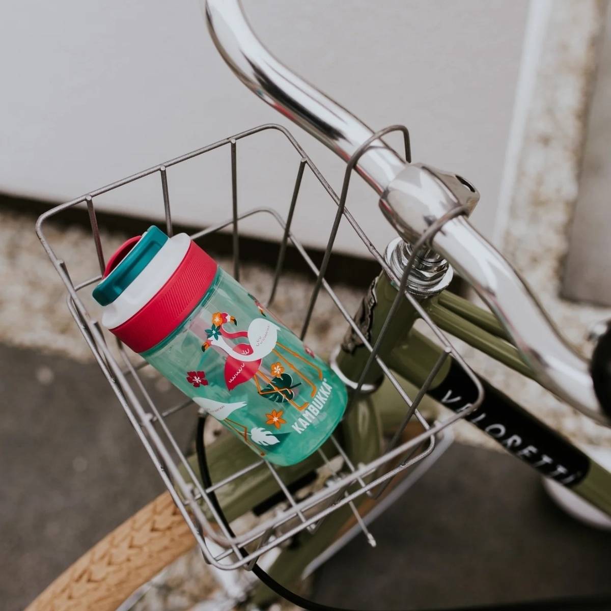 Kambukka Láhev na vodu pro děti Lagoon, Pink Flamingo, 400 ml