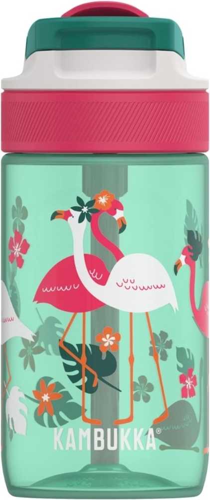 Kambukka Láhev na vodu pro děti Lagoon, Pink Flamingo, 400 ml