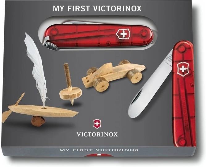 Victorinox Můj první kapesní nůž Victorinox růžový transparentní