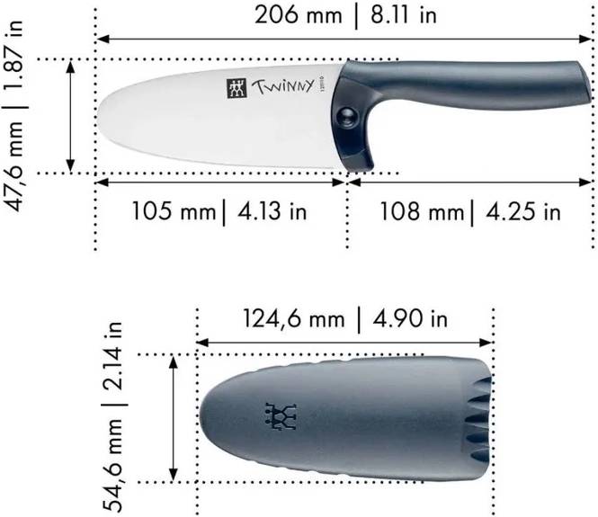 Zwilling Dětský nůž Twinny 10 cm, modrá