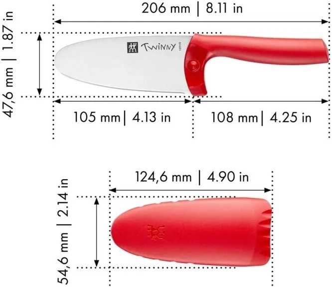 Zwilling Dětský nůž Twinny 10 cm, červená