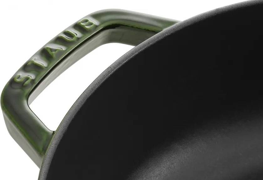Staub Litinová pánev na dušení Chistera 24 cm zelená