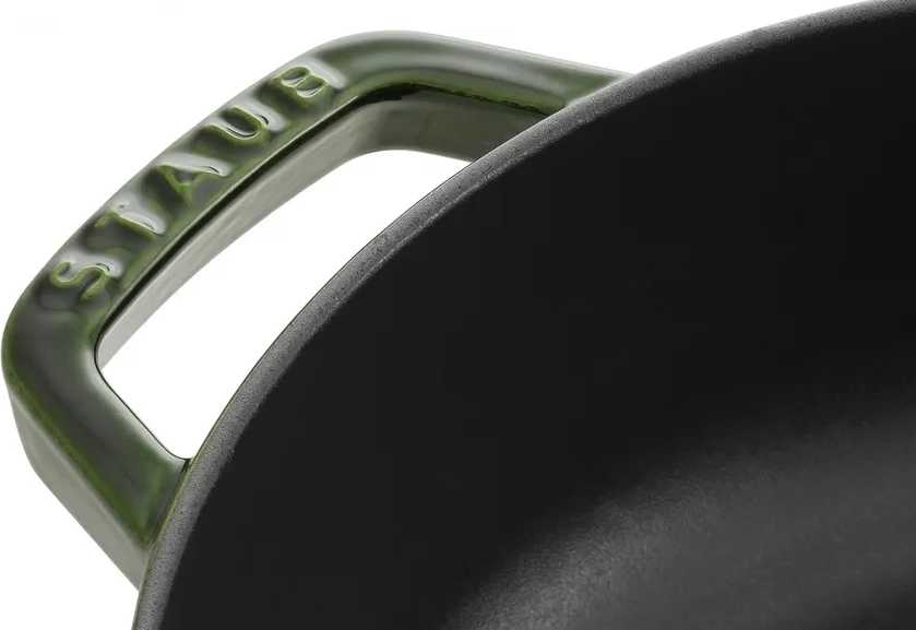 Staub Litinová pánev na dušení Chistera 24 cm zelená
